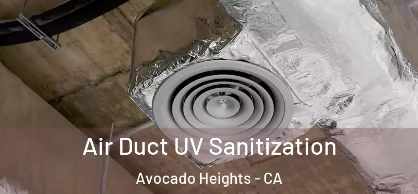 Air Duct UV Sanitization Avocado Heights - CA